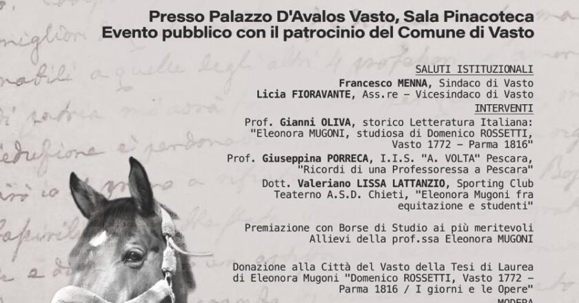 Premio Eleonora Mugoni per ricordare la studiosa vastese e il valore della ricerca