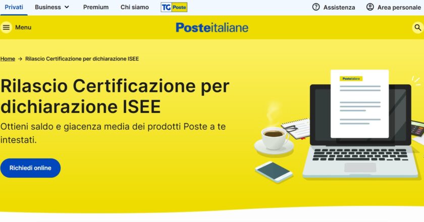 Poste Italiane, in Provincia di Chieti è possibile richiedere online i documenti per l’Isee 2026