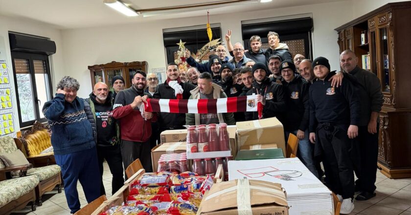 Epifania solidale a Vasto, la Curva Sud dona generi di prima necessità al C.E.C.