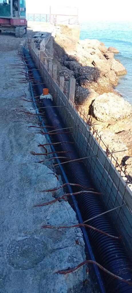 Rete fognaria lungomare Bagnante