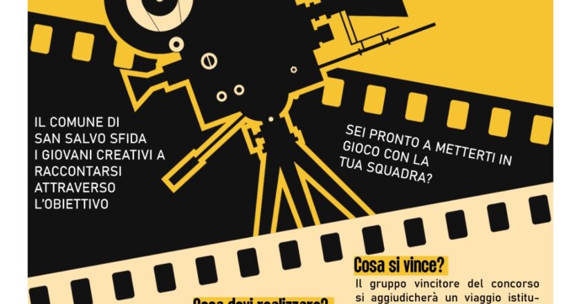 Al via “Sguardi in Corto”: il Comune di San Salvo lancia il concorso cinematografico per i giovani sulla cittadinanza attiva