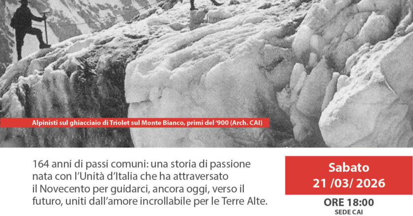 21 marzo CAI: una storia italiana dal 1863, oggi alle 18 conferenza a Vasto