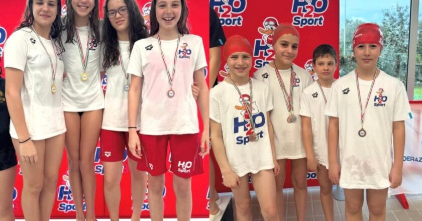 Molise Swim Cup, pioggia di medaglie per gli Esordienti dell’H2O Sport