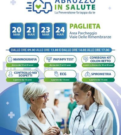 La Casa della Salute fa tappa a Paglieta