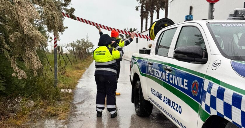 Maltempo, chiusa la strada sul Sinello a Casalbordino per rischio piena