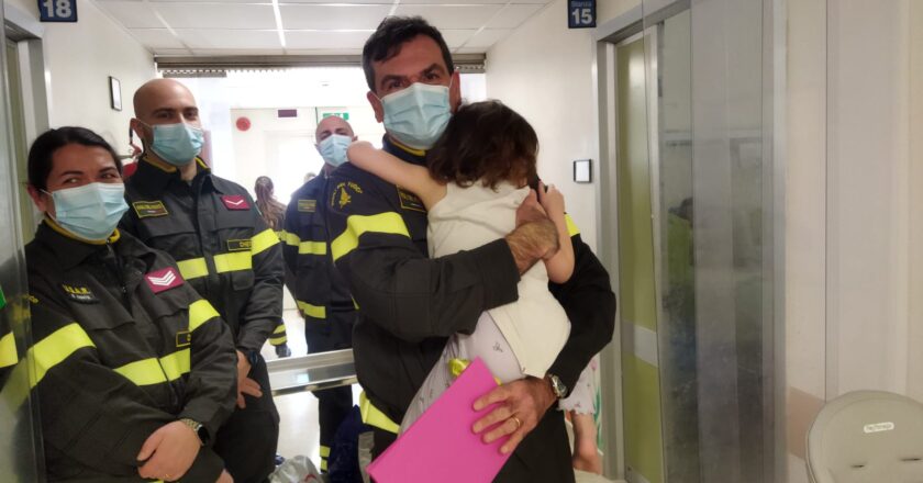 Vigili del fuoco in Pediatria a Chieti   per un’operazione…al gusto di cioccolato