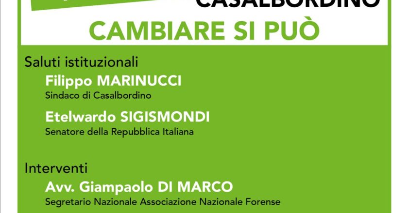 Raferendum, a Casalbordino lunedì 16 marzo un convegno per le ragioni del “Si”