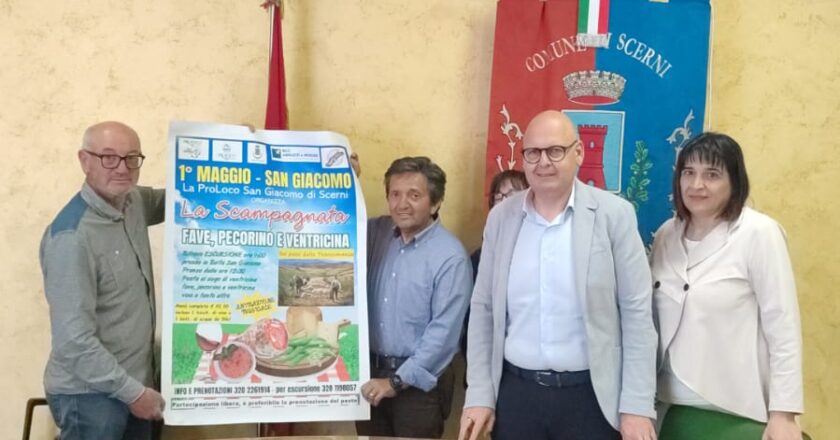 Scerni, presentata in Comune “La Scampagnata” del 1° Maggio: un viaggio tra gusto e tradizione a San Giacomo