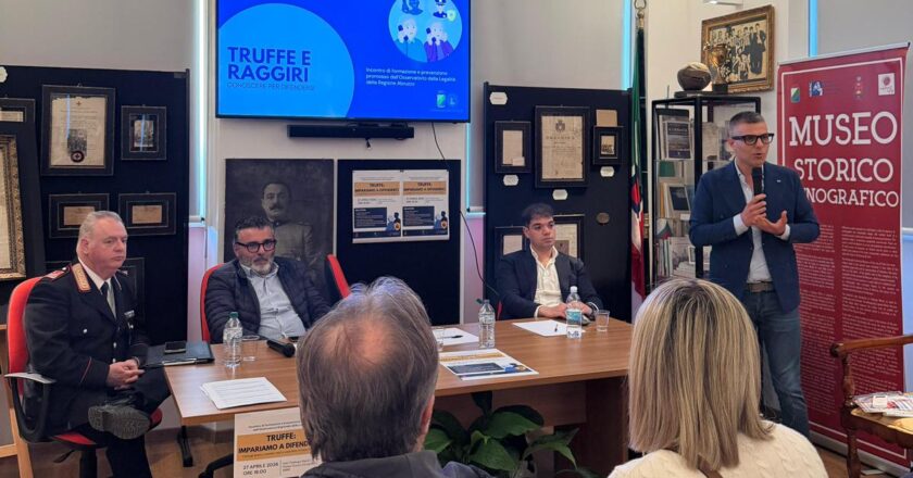 Truffe agli over 65: grande partecipazione all’incontro di prevenzione a Gissi