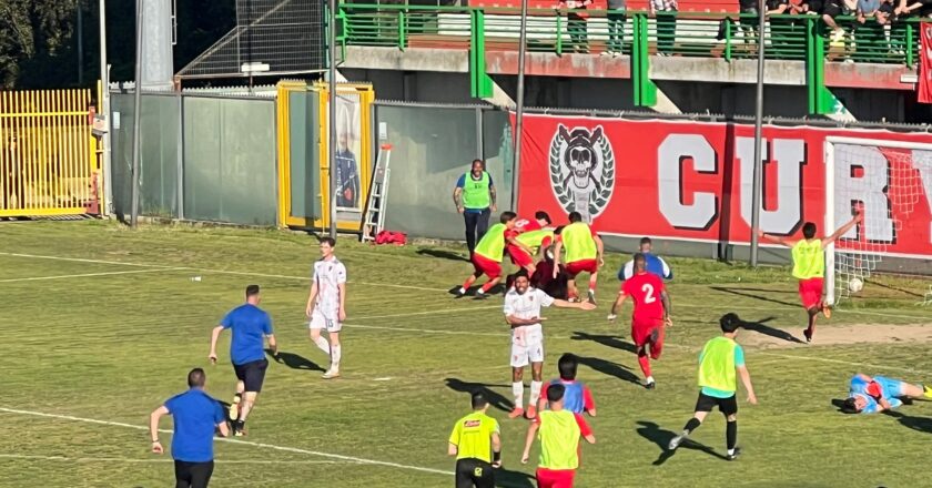 La Pro Vasto batte il Mosciano all’ultimo secondo (2-1) e si salva. La Virtus Cupello ai Play Out.