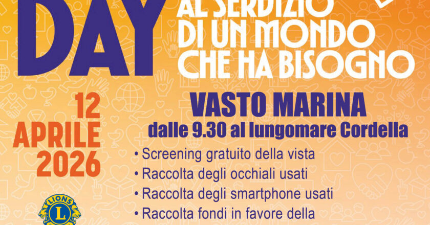 Lions Day, domenica a Vasto Marina screening gratuito della vista e raccolta generi per l’infanzia