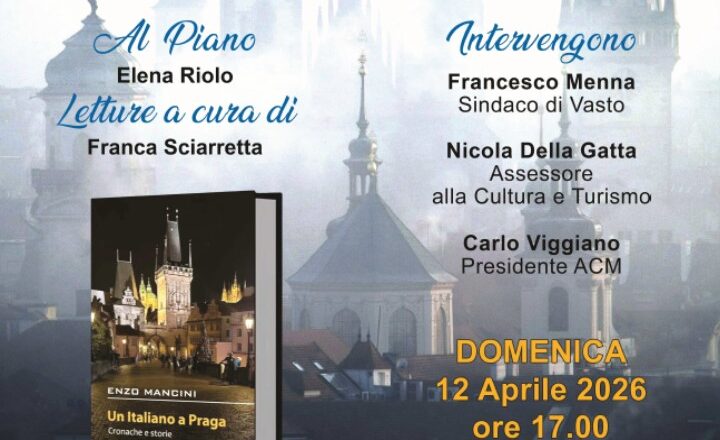 Presentazione del libro “Un italiano a Praga” di Enzo Mancini: un viaggio tra architettura, memoria e anima europea-