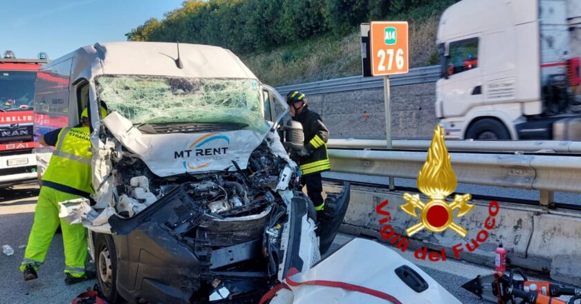 Grave incidente tra i caselli di Vasto Nord e Vasto Sud, due i feriti, entrambi ricoverati in codice rosso all’ospedale San Pio