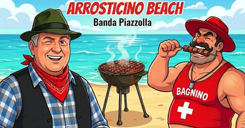 Pino Piazzolla annuncia l’uscita del nuovo attesissimo singolo e videoclip della Banda Piazzolla: “Arrosticino Beach”