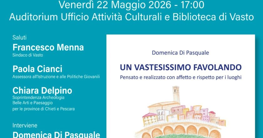 Il 22 maggio la presentazione di “Un Vastesissimo Favolando”