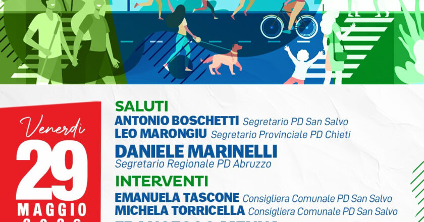 Sicurezza urbana, incontro pubblico venerdì 29 maggio alla Casa della Cultura “Porta della Terra” di San Salvo