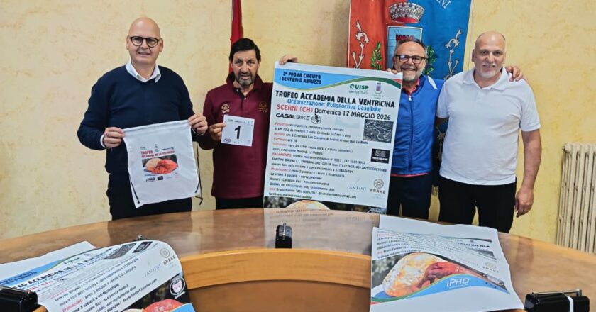Scerni, presentato in Comune il Trofeo Accademia della Ventricina – 2ª Prova Circuito I Sentieri d’Abruzzo