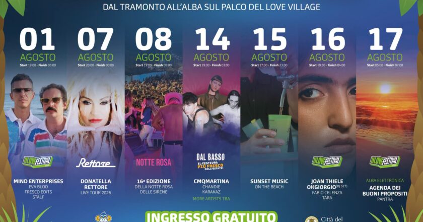 Vasto, ecco i primi appuntamenti del Love Village