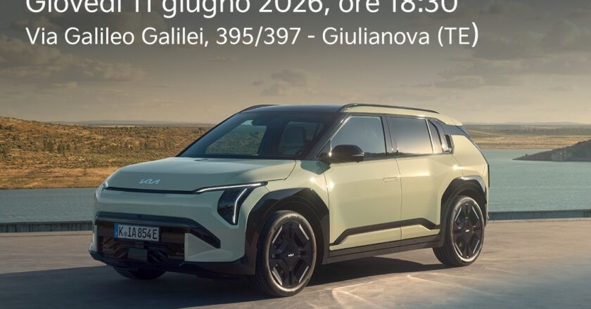 Giulianova, giovedì 11 giugno l’inaugurazione del nuovo showroom Kia Pasquarelli Auto 