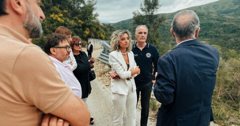 Frane nell’Alto Vastese, sopralluogo di Magnacca e Scelli nelle aree colpite