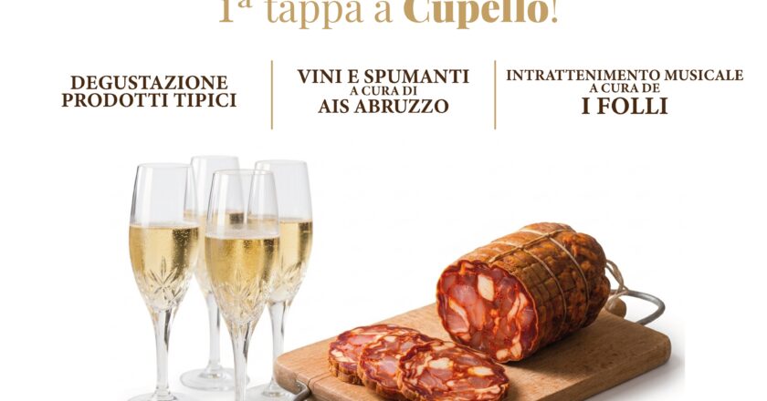 Sabato 4 luglio, prima tappa a Cupello di Ventricina & Bollicine