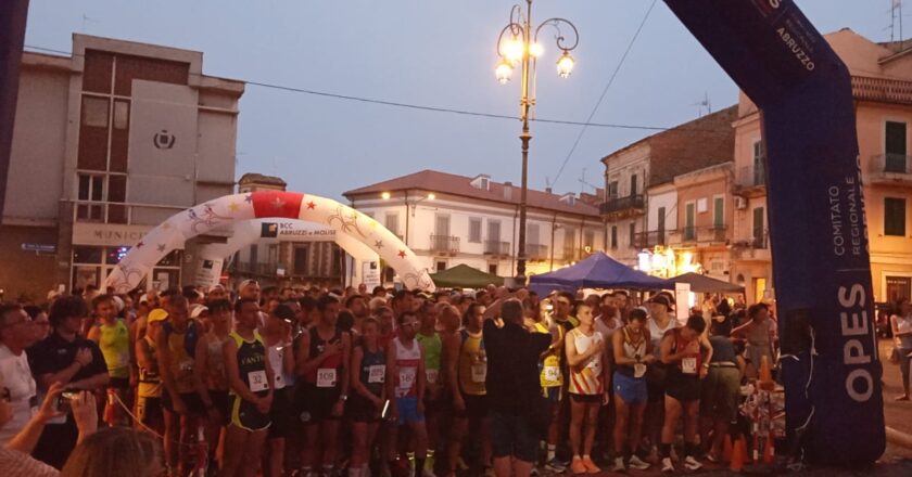 Tutti di corsa sotto le stelle: a Casalbordino la Notturna del Campanile diventa Campionato Regionale OPES Abruzzo