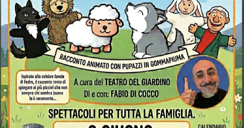 Paglieta, il 9 giugno lo spettacolo “L’agnellino e il lupo”