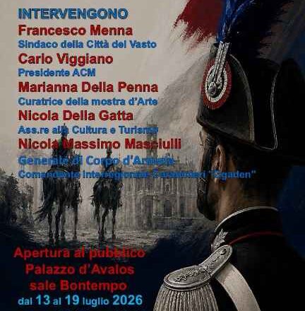 Vasto, attesa per il 165° Anniversario della Fondazione della Luogotenenza di Vasto”
