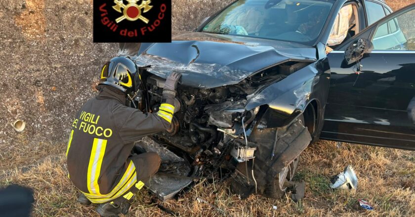 Autostrada, in territorio di Petacciato. Incidente stradale, un ferito