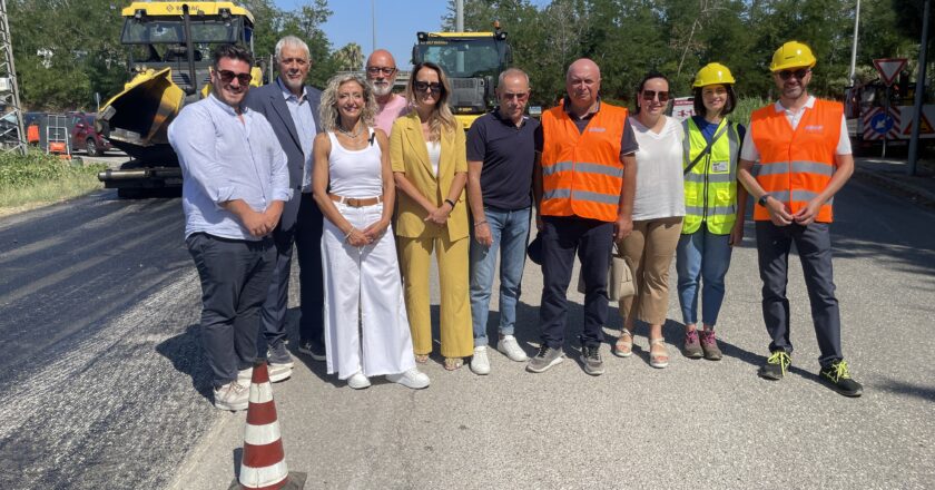 Ecco gli asfalti alla zona industriale di San Salvo