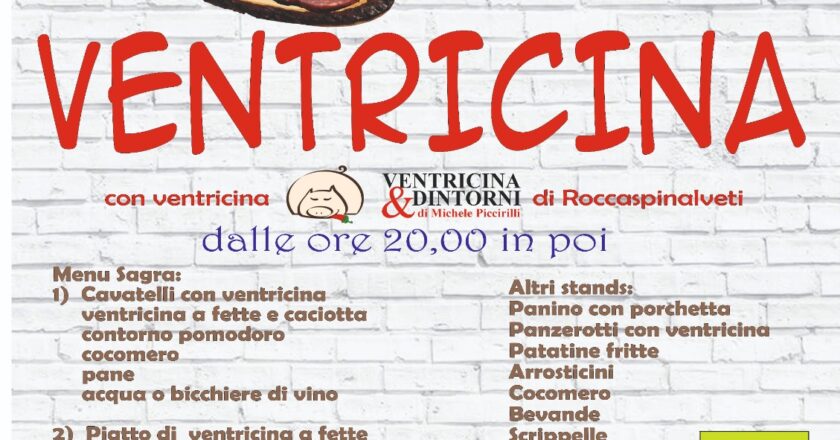 Vasto, sabato 25 luglio e domenica 26 luglio la Sagra della Ventricina