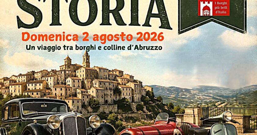 Ruote nella Storia 2026: domenica 2 agosto auto d’epoca tra Casoli e Canosa Sannita alla scoperta della Frentania