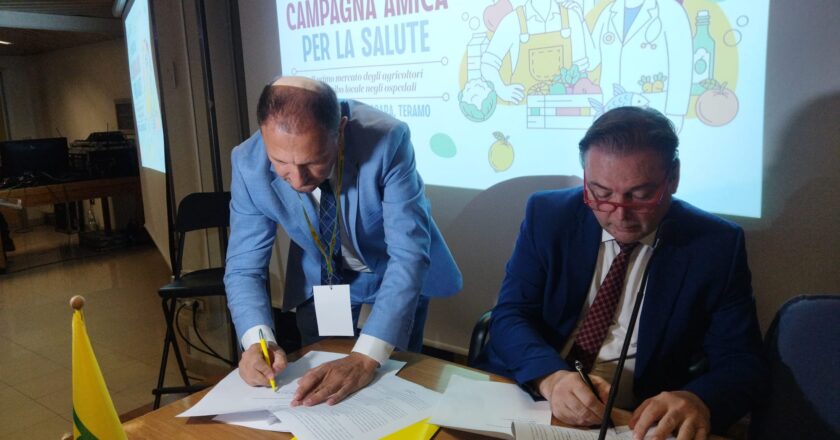 Campagna amica in ospedale a Chieti, Asl e Coldiretti firmano un “patto” per la salute