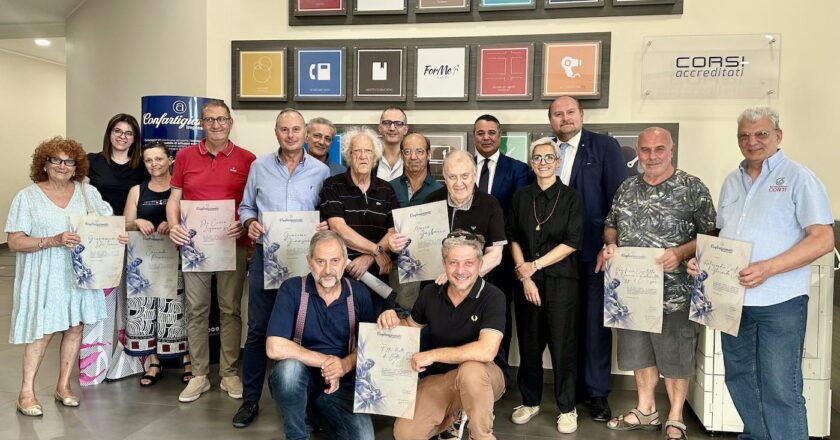 Confartigianato premia le imprese associate da oltre vent’anni