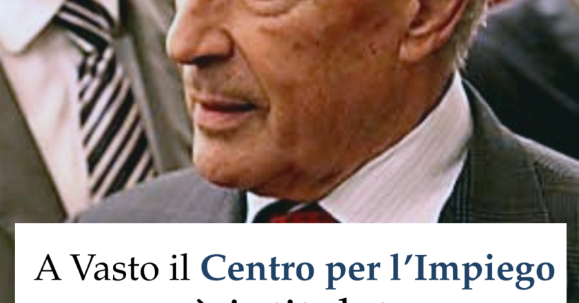 Vasto, a Franco Marini sarà intitolata la sede del Centro per l’Impiego