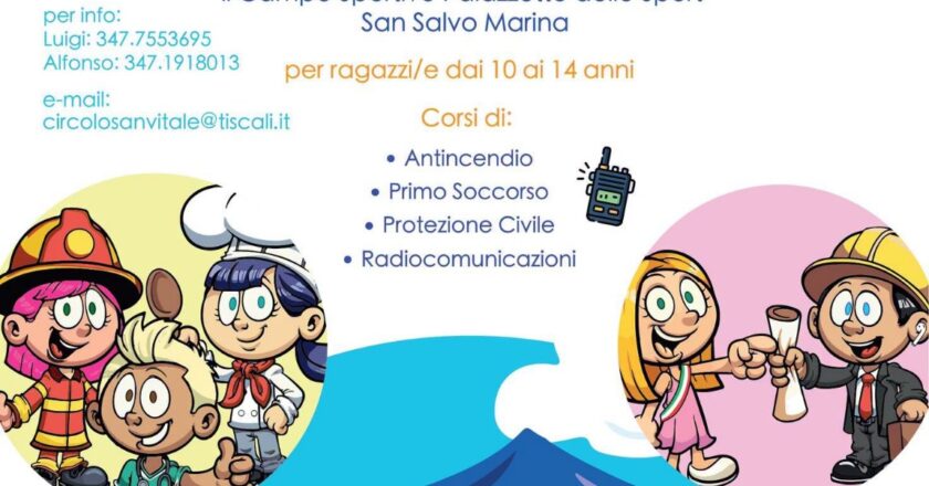 A San Salvo il campo scuola della Protezione Civile