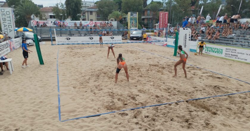Emozioni a Vasto alla prima giornata del Campionato Italiano Beach Volley