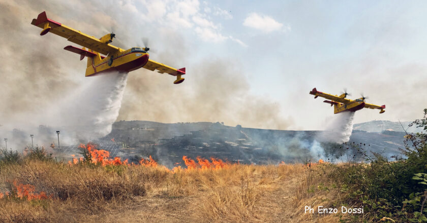 Incendi nel Vastese, mobilitazione della Protezione Civile di Casalbordino