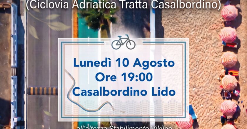 Casalbordino, oggi il taglio del nastro del nuovo tratto della pista Ortona-Vasto