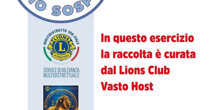 Lions Club Vasto, torna lo “Zaino Sospeso”