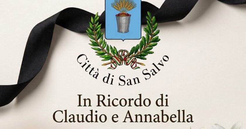 San Salvo si stringe nel dolore per la tragica scomparsa di Claudio e Annabella: il giorno dei funerali sarà lutto cittadino