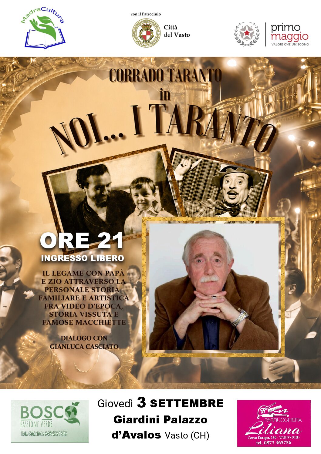 “Noi… i Taranto”: Corrado Taranto racconta una famiglia tra teatro, cinema e memoria