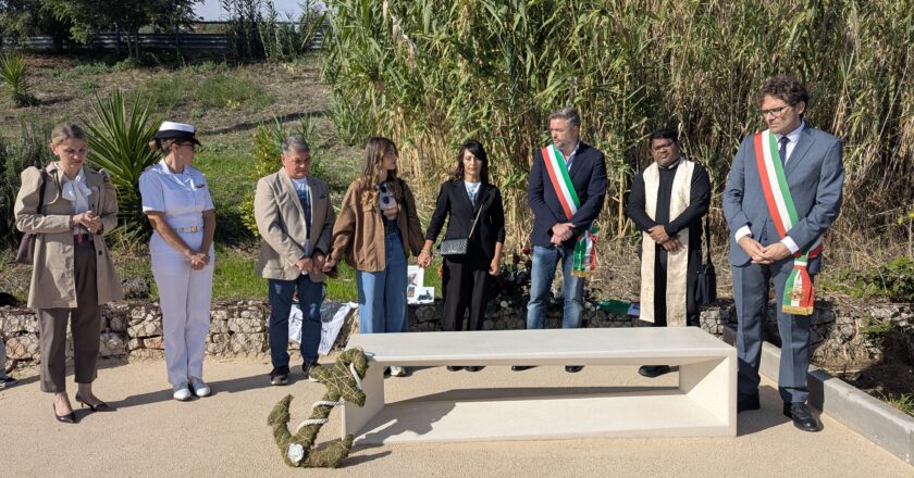 Vasto, una panchina dedicata a Kevin Trofino