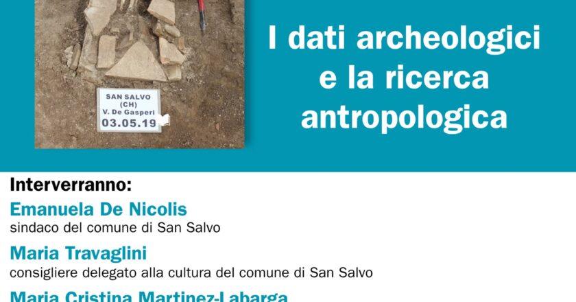 San Salvo, sabato 31 ottobre incontro pubblico dal titolo “La necropoli di via De Gasperi a San Salvo