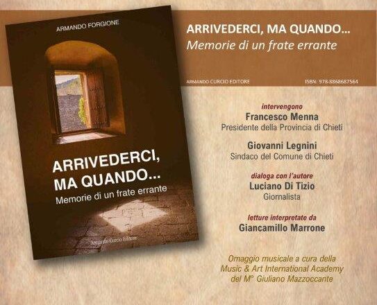 Provincia di Chieti, giovedì la presentazione del libro di Armando Forgione, già Prefetto di Chieti dal 2020 al 2022
